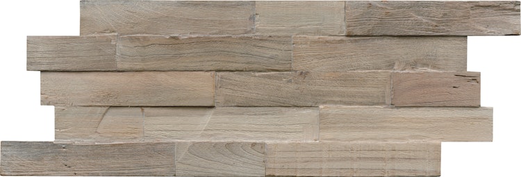 INDO rustikale Holzwandverkleidung Teak DA52050GS Gun Smoked