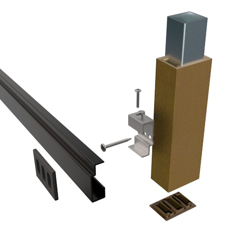 Fiberdeck Brise Soleil Fassadenprofil 42 x 60 x 3900 mm