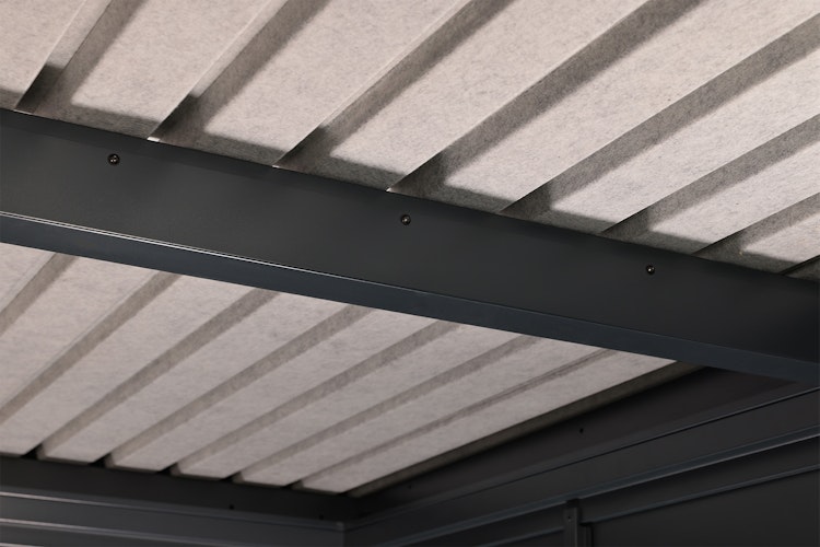 Wolff Finnhaus Premium Metall Gartenhaus Hakon 3030 Anthrazit