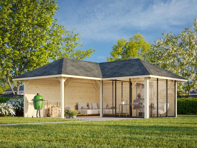 Palmako Pavillon Bianca 24,9 m² Set 212 Slide - 28 mm