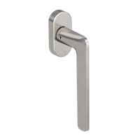 GRIFFWERK Fenstergriff REMOTE - Samtgrau Fensterolive -unverschließbar rechts Stiflänge 7x42mm