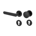 Vorschaubild Griffwerk Wechselgarnitur VAYA 291 AVUS fast2fix Fast2Fix Rosetten rund Knopf R2 Graphitschwarz L