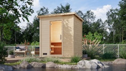 Karibu Gartensauna Saunahaus Caapi 2 inkl. gratis Sauna-Zubehörset im Wert von 234,94 €