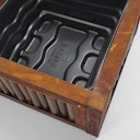 Vorschaubild BambusBASIS Terrassenteich Cortenstahl mit verschiedenen Bambusfüllungen