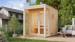 Karibu Gartensauna Saunahaus Angkor 1 inkl. gratis Sauna-Zubehörset im Wert von 234,94 €