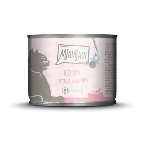 MJAMJAM Leckere Mahlzeit Kitten 200g Dose Katzennassfutter