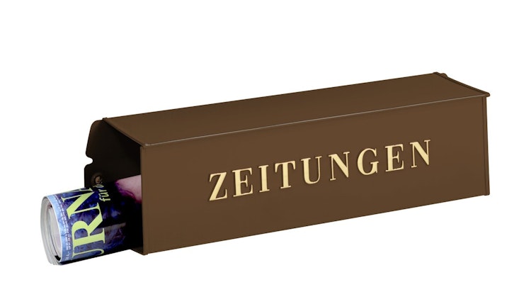 Burg Wächter Zeitungsbox eckig Kupfermetallic 808 K