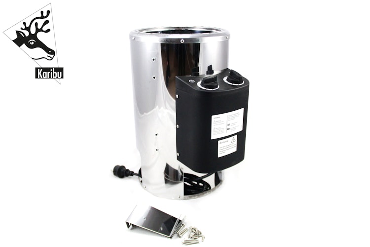 Karibu Saunaofen 3,6 kW Plug & Play finnisch mit integrierter Steuerung