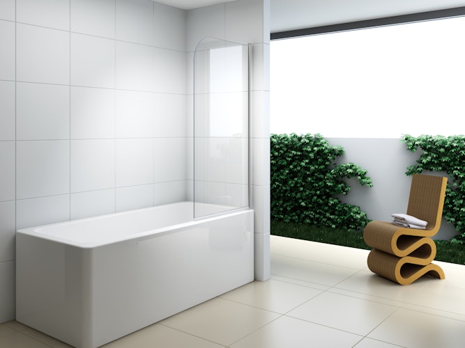 Duschfixteil Duschwand Badewannenaufsatz XBA ESG 6 mm 900 x 1400 mm