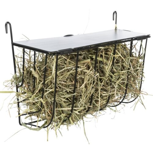 TRIXIE Heuraufe zum Einhängen mit Deckel Metall