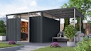 Vorschaubild Karibu Metall Gartenhaus Osten (Østen) inkl. gratis Metallbox im Wert von 349,99 €
