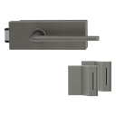 Vorschaubild Griffwerk PURISTO S -Kaschmirgrau Ganzglastürbeschlagset -3-teiliger Bandsatz -mit Griff DESM REMOTE -EM -UV