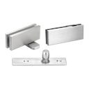 Vorschaubild Griffwerk Pivot Glas SET- Edelstahl matt Glastürschließer -PT20Plus- PT24- einstellbar - 100Kg- 8 -12mm