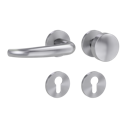 Vorschaubild Griffwerk Wechselgarnitur VAYA 194 ALDA fast2fix Fast2Fix GK3 Rosetten rund Knopf R2 Edelstahl matt L
