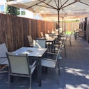 Vorschaubild BambusBASIS Modul5 Zaunfeld mit Abschlussprofilen Cortenstahl 