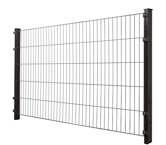 dz Zaunset BLACKY 5/4/5 Pfosten BL mit Edelstahlplättchen