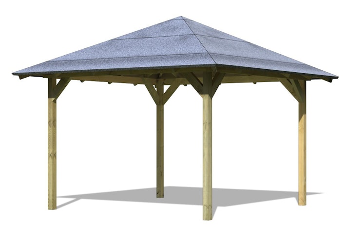 Karibu 4-Eck Pavillon Cordoba kesseldruckimprägniert