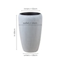 Vorschaubild Klocke Design Blumentopf Betonoptik 2er Set ⌀ 32 cm x H 52 cm, 43 cm x H 69 cm