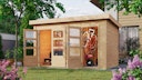Vorschaubild Karibu Mittelwand-Gartenhaus Schönbuch 1 - 38 mm