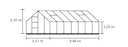 Vorschaubild Halls Gewächshaus Universal - 11,5 m²