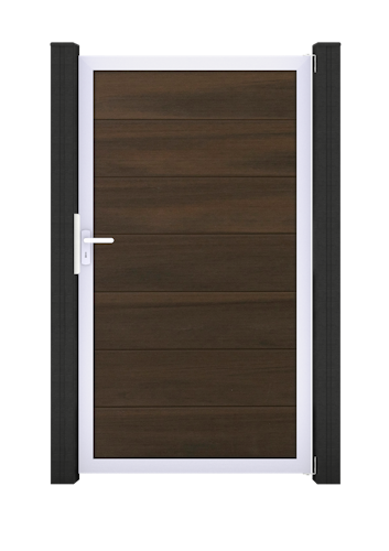 GroJa Solid Grande Tor 1-flügelig Sondermaß mit Aluminiumrahmen