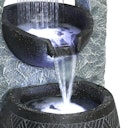 Vorschaubild Gardenforma Wasserspiel Bahia, Polyresin inkl. Pumpe und LED-Beleuchtung