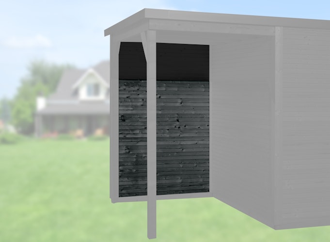 Weka Rückwand für Anbau 150 cm für Designhaus 172 „wekaLine“