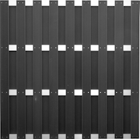T&J ELDENA WPC/ALU Sichtschutzzaun 1800 x 1800 mm