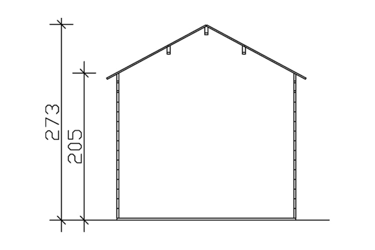 Skan Holz Gartenhaus Hengelo - 28 mm