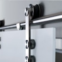 Vorschaubild Griffwerk Glasschiebetür SNOWWHITE 501 Milchglas / Satiniert / Weißglas