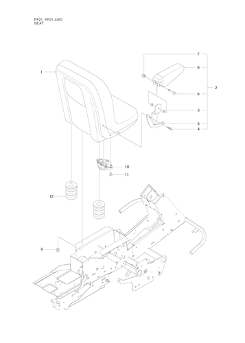 Husqvarna Rider 965192501 PF 21 AWD