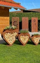 Vorschaubild Badeko Herz-Holzregal-Set: 45 & 58 cm hoch