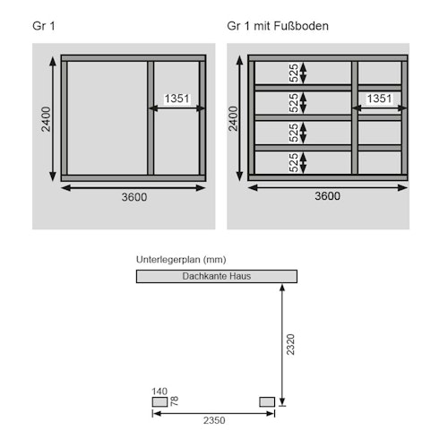 Karibu Woodfeeling Gartenhaus Tintrup - 28 mm