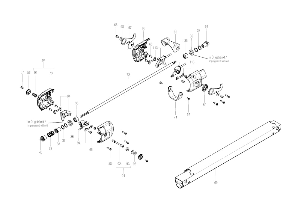Explosionszeichnung Ersatzteile