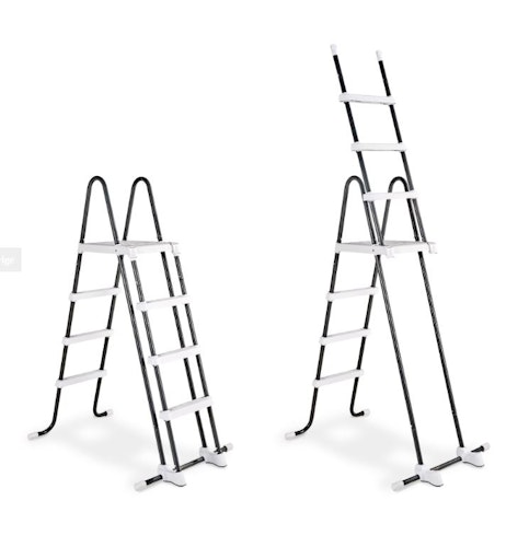 Exit runder Rahmenpool mit Sandfilteranlage, Wärmepumpe und Sonnendach (Höhe 122 cm)