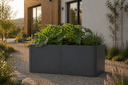 Vorschaubild Premium Hochbeet aus Stahl anthrazit 160 x 80 x 75 cm