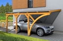 Vorschaubild Skan Holz Wandanbau-Carport Eifel mit Einfahrtsbogen 300 x 541 cm