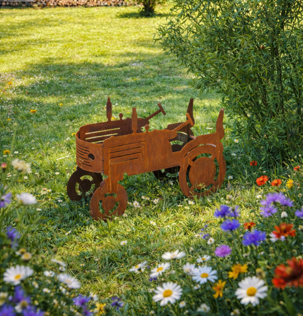 Badeko Traktor „Josef“ in Edelrostoptik