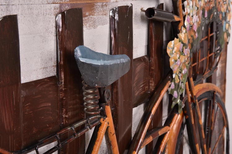 3D Metallbild Fahrrad 120 x 80 cm, Holz / Stahlblech