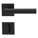 Vorschaubild Griffwerk LUCIA PROFESSIONAL PVD+ Schraubtechnik GK3 Rosetten eckig WC Graphitschwarz PVD+