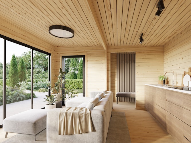 Palmako Ferienhaus Cecilia 27,3 m² Slide Plus - 70 mm