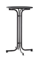 Sieger Party-Klapptisch Ø 70 x 112 cm, Stahl Eisengrau / Mecalit-Pro Schiefer Anthrazit - Abverkauf