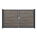 Vorschaubild GroJa BasicLine Schmal Doppeltor Rahmen Aluminium Anthrazitgrau 3000 x 1800 mm