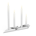 Vorschaubild höfats Kerzenhalter-Set SQUARE CANDLE silber 4 Stück