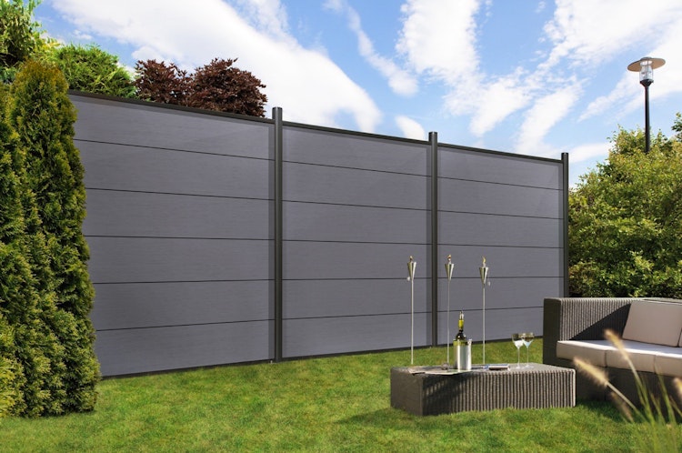 TraumGarten System WPC XL Zaun-Set