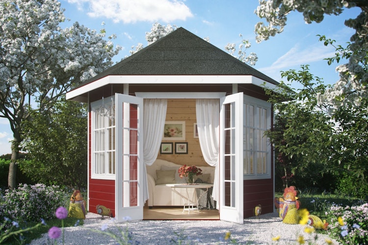 Skan Holz Gartenhaus Almelo - 28 mm