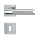 Vorschaubild Griffwerk CHRISTINA QUATTRO Klipptechnik -Edelstahl poliert/matt  Rosettengarnitur eckig -Klippt. -BB -TS 40-45mm