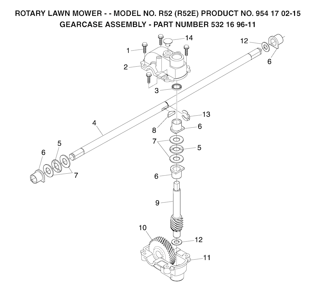 Explosionszeichnung Ersatzteile