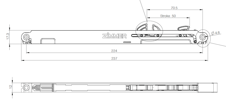Griffwerk Softeinzug 60Kg für STS 406 und 404 E050-08-135 Einzugsautomatik Fluid