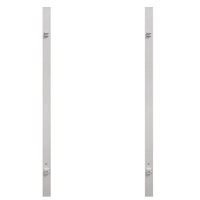 Traumgarten Torpfostenset zum Einbetonieren für Doppeltor Höhe 700 mm weiß